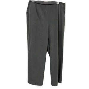 Women's Kim Rogers Knit Pull-on Slacks Pants Size 16W Gray